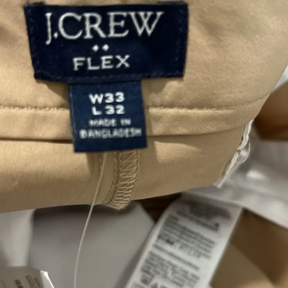 J. Crew Factory Slim-fit tech pant in Dark Khaki NWT